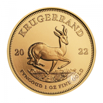 1 oz (31.10 g) auksinė moneta Krugerrand, Pietų Afrikos Respublika (atsitiktiniai metai)