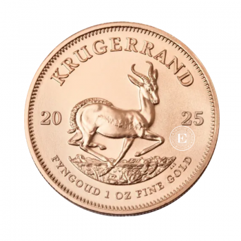 1 oz (31.10 g) piece d'or Krugerrand, Afrique du Sud 2025