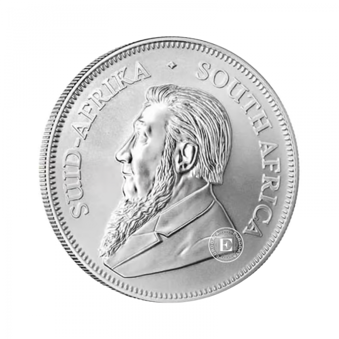 1 oz (31.10 g) srebrna moneta Krugerrand, Afryka Południowa 2026
