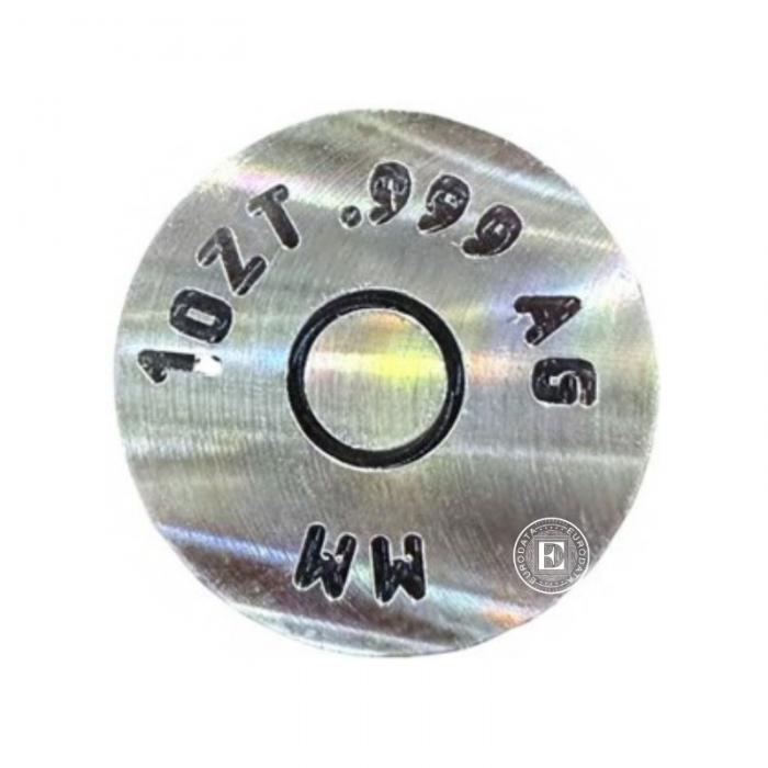1 oz (31.10 g) sidabrinė kulka, Mason Mint 999 (suvenyrinė)