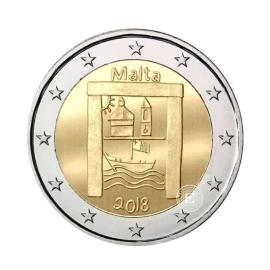2 Eur Münze Cultural Heritage, Malta 2018