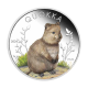 1 oz (31.10 g) sidabrinė PROOF spalvota moneta Quokka, Australija 2024 (su sertifikatu)