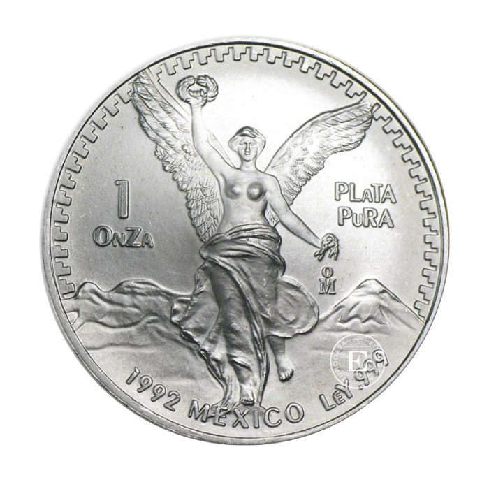 1 oz (31.10 g) Silbermünze Libertad, Mexiko 1992