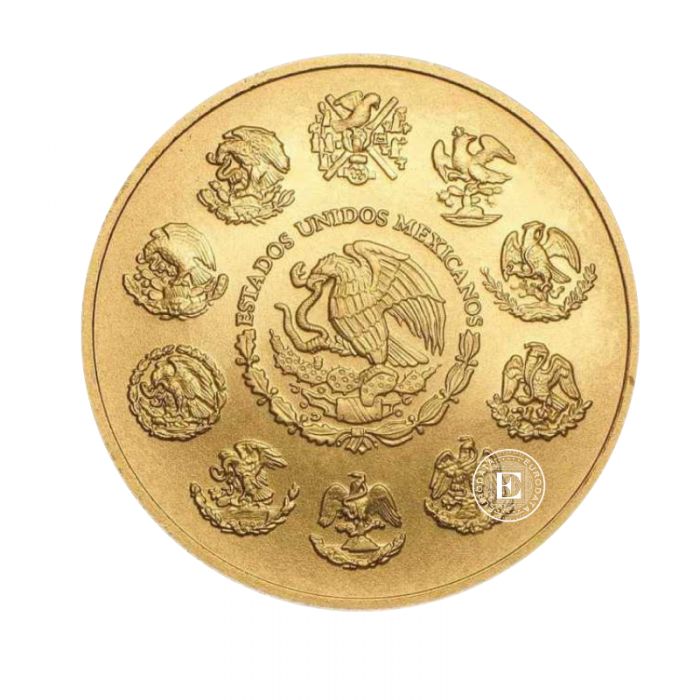 1 oz (31.10 g) auksinė moneta Laisvės angelas, Meksika 2024