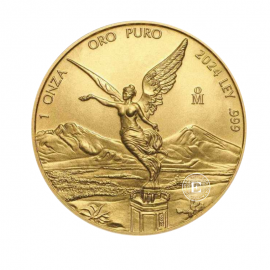 1 oz (31.10 g) auksinė moneta Laisvės angelas, Meksika 2024