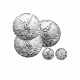 1 oz (31.10 g) silver coin Libertad, Mexique (random year)