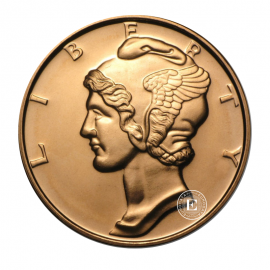 1 oz copperround Mercury Dime, USA random year