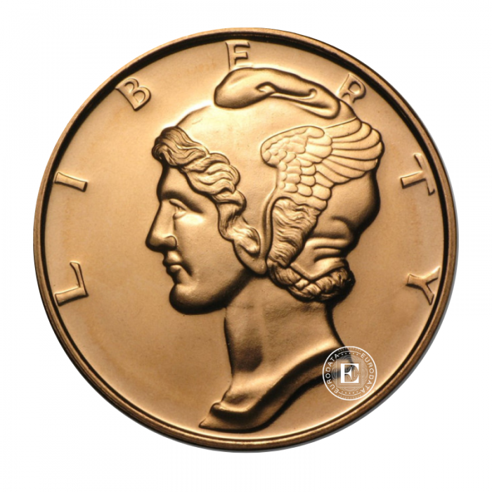 1 oz (31.10 g) varinė moneta Mercury Dime, JAV (atsitiktiniai metai)