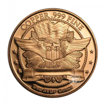 1 oz (31.10 g) Kupfermünze Capped Bust, USA random year