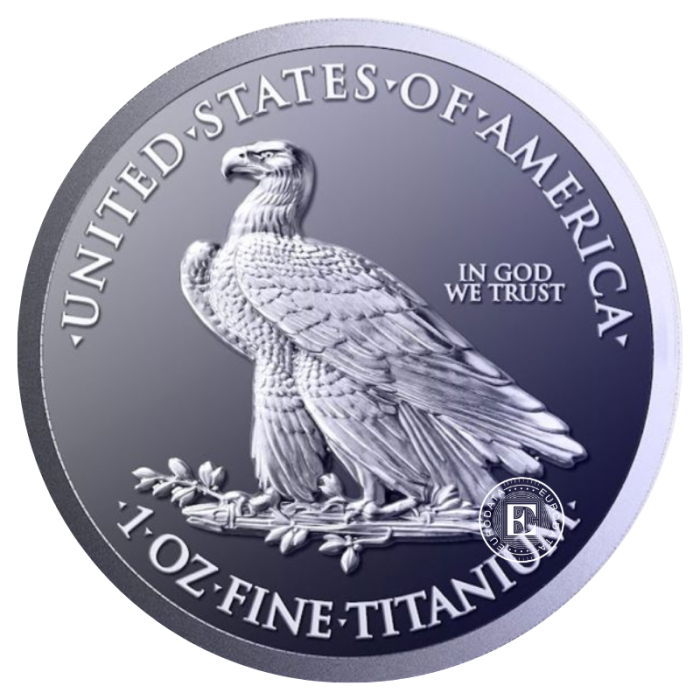 1 oz (31.10 g) pièce de titane Statue of Liberty, USA 2027
