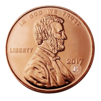 1 oz copper round Lincoln Head, USA random year