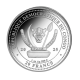 1 oz (31.10 g) pièce d'argent Congo world wildlife  - Lion, République du Congo 2025 (partially gold-plated)