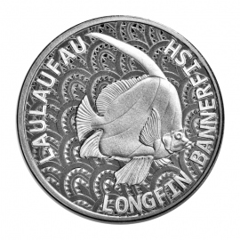 1 oz (31.10 g) srebrna moneta Longfin Bannerfish, Tokelau 2024