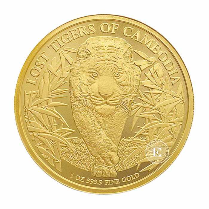 1 oz (31.10 g) Goldmünze Lost Cambodian Tigers, Kambodscha 2026