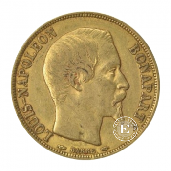 20 francs (5.81 g) pièce d'or Louis-Napoleon Bonaparte, France (random year)