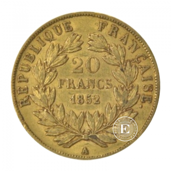 20 francs (5.81 g) pièce d'or Louis-Napoleon Bonaparte, France (random year)