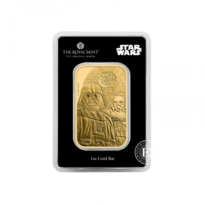 1 oz (31.10 g) aukso luitas Star wars - Dark Side, The Royal Mint 999.9