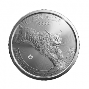 1 oz (31.10 g) silver coin Lynx, Canada 2017