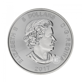 1 oz (31.10 g) silver coin 150 Years of Traveler, Canada 2017