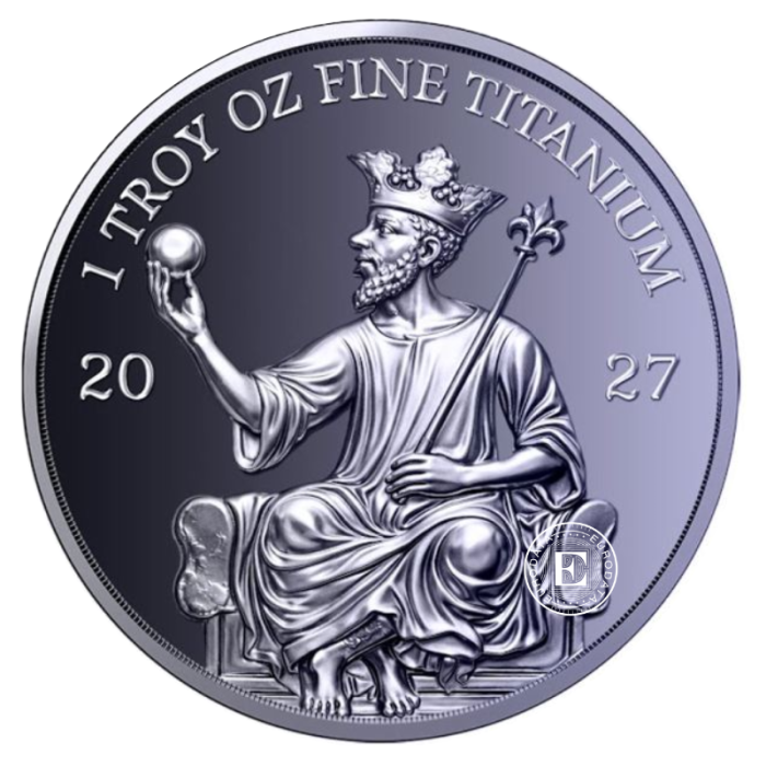 1 oz (31.10 g) titano moneta Mansa Musa, 2027