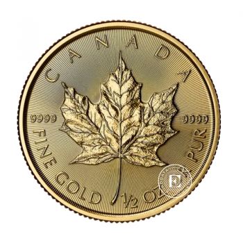 1/2 oz (15.55 g) gold coin Maple Leaf, Canada 2025