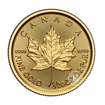 1/20 oz (1.55 g) gold coin Maple Leaf, Canada 2025