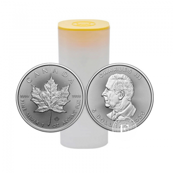 1 oz (31.10 g) silver coin Maple Leaf, Canada 2025 (Tube)