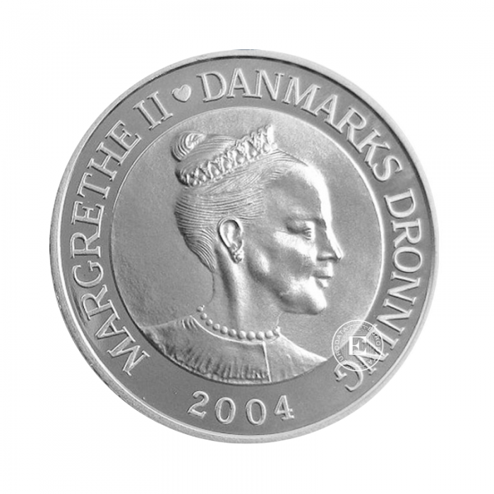 1 oz (31.10 g) silver coin Wedding of Crown Prince Frederik and Miss Mary Donaldson, Denmark 2004