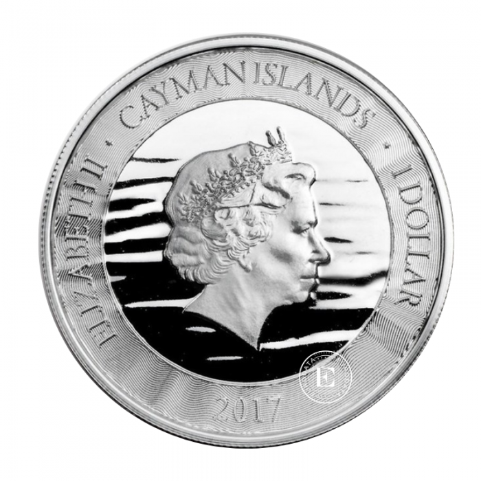 1 oz (31.10 g) silver coin Sea life -  Marlin, Cayman Islands 2017