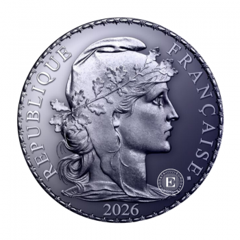 1 oz (31.10 g) titano moneta Marianne Rooster, Prancūzija 2026