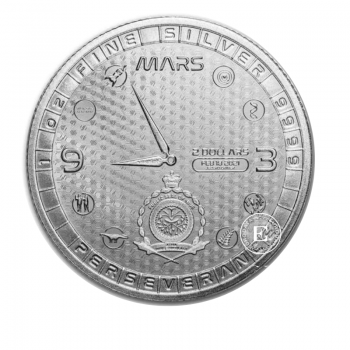 1 oz (31.10 g) sidabrinė moneta Marsas, Niujė 2021