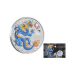 1 oz (31.10 g) silbermünze auf der Karte farbig Lunar III - Year of  Dragon, Australien 2024 (blau)