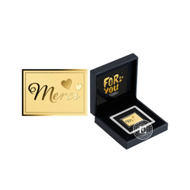 1/1000 oz aukso luitas - moneta Merci, Čadas