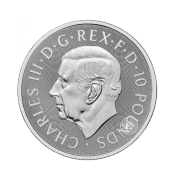10 oz (311 g) sidabrinė moneta Mitai ir legendos - Merlin, Didžioji Britanija 2025