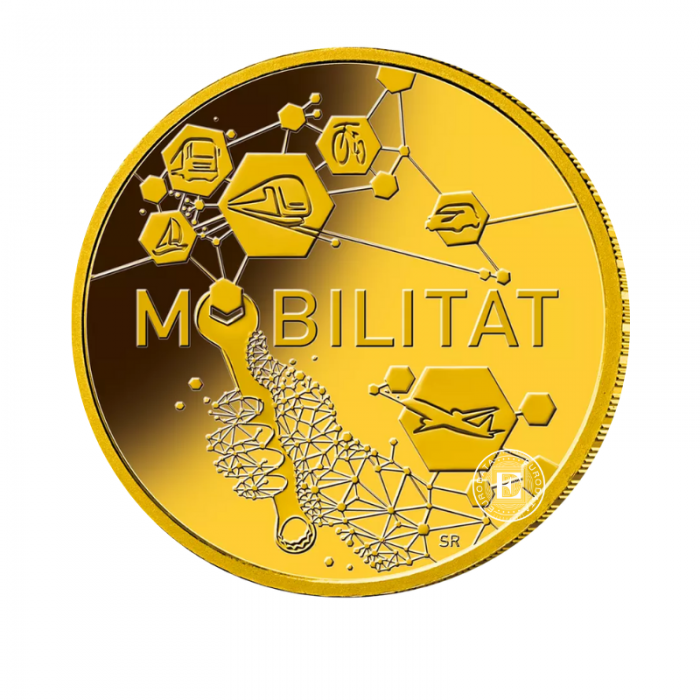 50 Eur (7.78 g) gold coin Mobility - D, F, G, J, Germany 2024 (with certificate)