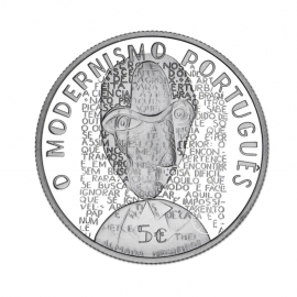 5 Eur Münze The Modernism, Portugal 2016