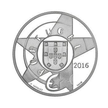 5 Eur moneta Modernizmas, Portugalija 2016