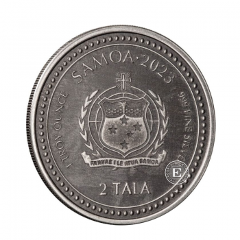1 oz (31.10 g) sidabrinė moneta Jėzaus kolekcija  - Mokytojas, Samoa 2023 (Antique Finish)