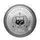 1 oz (31.10 g) pièce coloree d'argent  sur la carte The Teacher, Samoa 2023