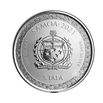 1 oz (31.10 g) sidabrinė moneta Momotaro Onto Demon Island (Legends of Japan), Samoa 2021