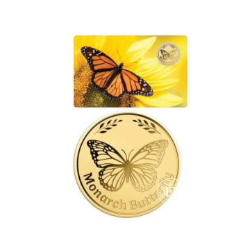 1/1000 oz  złota moneta Monarch Butterfly, Czad