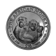1 oz (31.10 g) srebrna moneta Monkey, Somalia 2000