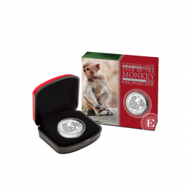 1 oz (31.10 g) silbermünze Lunar II - Year of  Monkey, Australien 2016 (mit Zertifikat)