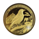 1 oz (31.10 g) auksinė moneta kortelėje EC8 Montserrat – Raudonžiedis paukštis, Rytų Karibų Salos 2023