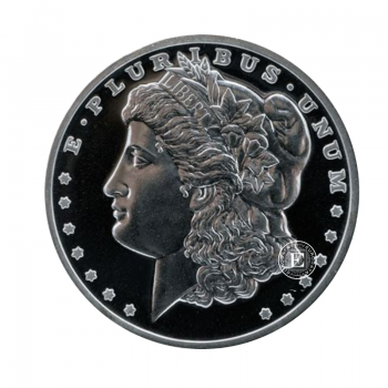 1 oz (31.10 g) sidabrinė moneta Morgan Dollar, JAV (re-strike)
