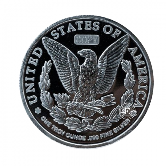 1 oz (31.10 g) srebrna moneta Morgan Dollar, USA  (re-strike)