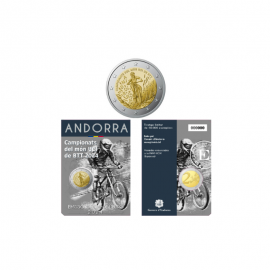 2 Eur moneta kortelėje  Mountain biking, Andora 2024