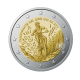 2 Eur moneta na karcie monetarnej Mountain biking, Andora 2024
