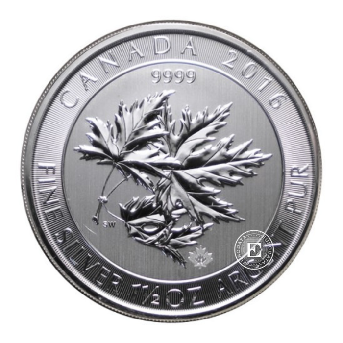1.5 oz (46.65 g) silbermünze Multi-Maple Leaf, Kanada 2016
