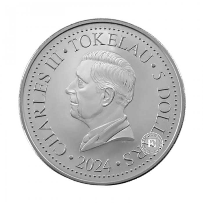 1 oz (31.10 g) pièce d'argent Mustang, Tokelau 2024
